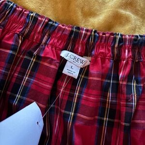 J. Crew Vibrant Red Plaid Skirt